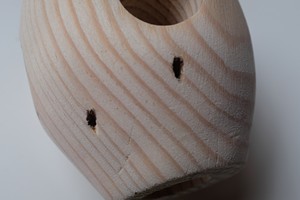 frasco madera tapar agujeros ideas locas juguete bricolaje